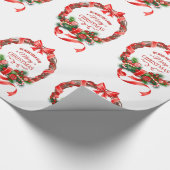 Elegant kerstcadeaupapier cadeaupapier (Hoek)