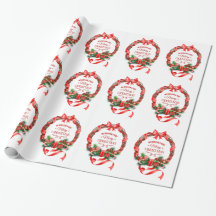 Elegant kerstcadeaupapier