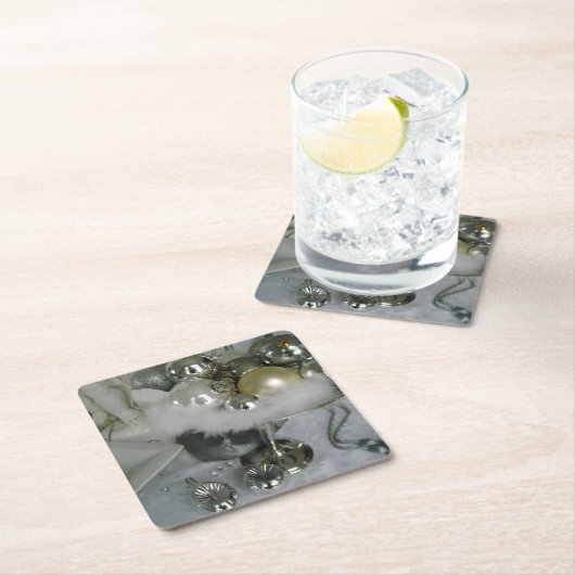 Elegant kerstcadeautje kartonnen onderzetters (Insitu)