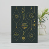 Elegant kerstcadeautjes CC1261 Folie Feestdagenkaart (Staand Voorkant)