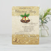 Elegant kerstcellen, glittery, Corporate Party Kaart (Staand voorkant)