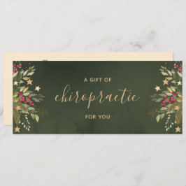 Elegant kerstchiropractisch cadeaubon