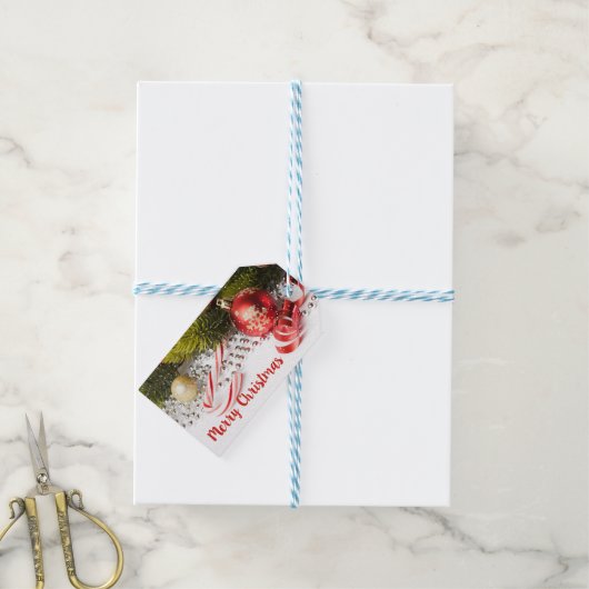 Elegant kerstdecoratie cadeaulabel (Met Touw)