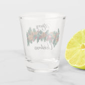 Elegant kerstdecoratie ontwerp shot glas (Achterkant)