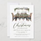 Elegant kerstdiner Corporate/Persoonlijk Kaart (Voorkant)