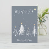 Elegant kerstdiner kaart (Staand voorkant)