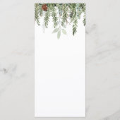 Elegant kerstdiner menu (Achterkant)