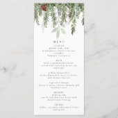 Elegant kerstdiner menu (Voorkant)