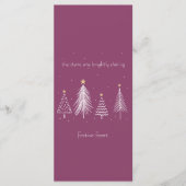 Elegant kerstdiner Paarse Menu (Voorkant)