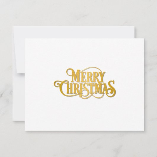 Elegant kerstdiner Party Gold & Poinsettia Kaart (Achterkant)