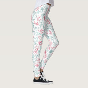 Elegant kerstelement Patroon   LEGGINGS