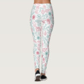 Elegant kerstelement Patroon | LEGGINGS (Achterkant)