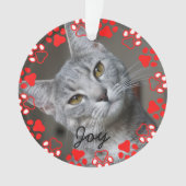 Elegant kerstfeest Aangepaste foto Foto Ornament (voorkant)