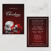 Elegant Kerstfeest Dinner Party Uitnodigingen (Voorkant / Achterkant)