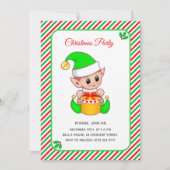 Elegant Kerstfeest Elf Kerstfeest Kaart (Voorkant)