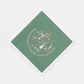 Elegant kerstfeest feestelijke vakantie minimalist servet (Hoek)