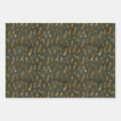 Elegant kerstfeest Gold Glitter Sparkle Inpakpapier Vel (Voorkant 2)