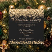 Elegant kerstfeest Gold Shimmering Lichten Kaart