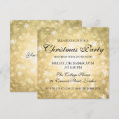 Elegant kerstfeest Gold Winter Wonderland Kaart (Voorkant / Achterkant)