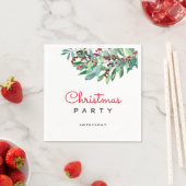Elegant kerstfeest Greenery Holiday Servet (Insitu)
