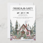 Elegant kerstfeest in de winter kaart (Voorkant)
