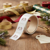 Elegant kerstfeest Joy aan de Wereld Weer Ronde Sticker