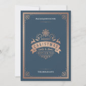 Elegant  kerstfeest kaart (Voorkant)