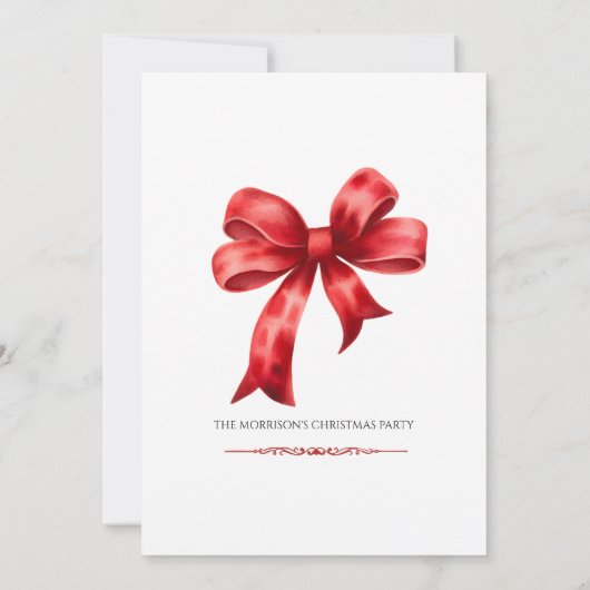 Elegant kerstfeest kaart (Achterkant)