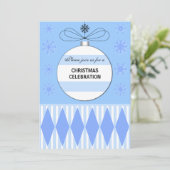 Elegant kerstfeest kaart (Staand voorkant)