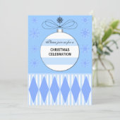 Elegant kerstfeest kaart (Staand voorkant)