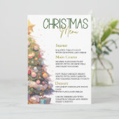 Elegant kerstfeest kaart (Staand voorkant)