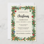 Elegant kerstfeest kaart (Voorkant)