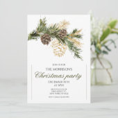 Elegant kerstfeest kaart (Staand voorkant)