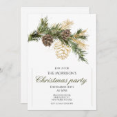 Elegant kerstfeest kaart (Voorkant / Achterkant)