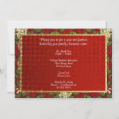 Elegant kerstfeest kantoor aanpasbaar kaart (Achterkant)