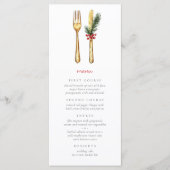 Elegant kerstfeest menu (Voorkant)