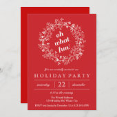 Elegant kerstfeest met feestdag kaart (Voorkant / Achterkant)