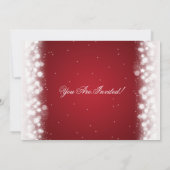 Elegant kerstfeest met magische sparkle Red Kaart (Achterkant)