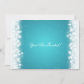 Elegant kerstfeest met magische sparkle Turqu Kaart (Achterkant)