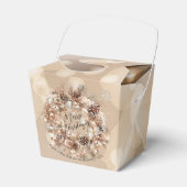 Elegant kerstfeest modern bedankdoosjes (Voorkant Zijde)