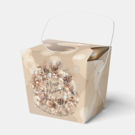 Elegant kerstfeest modern bedankdoosjes