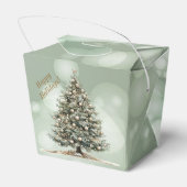 Elegant kerstfeest modern bedankdoosjes (Achterkant)