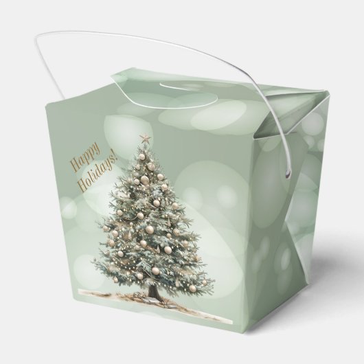 Elegant kerstfeest modern bedankdoosjes (Achterkant)