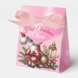 Elegant kerstfeest modern bedankdoosjes