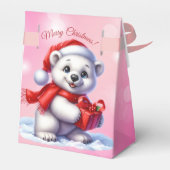 Elegant kerstfeest modern bedankdoosjes (Achterkant)