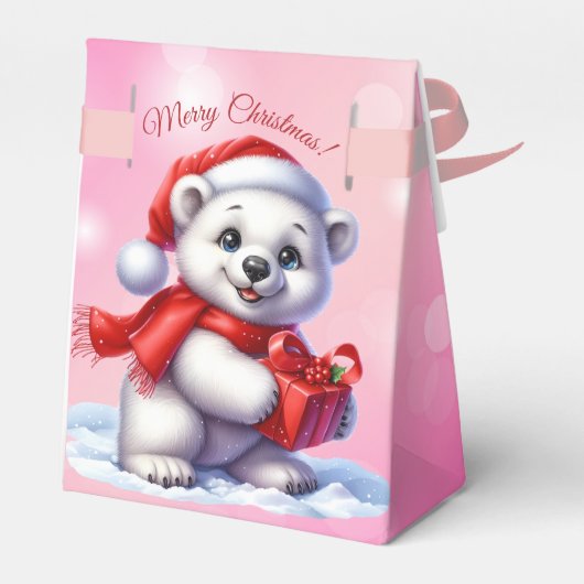 Elegant kerstfeest modern bedankdoosjes (Achterkant)