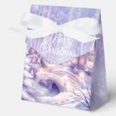 Elegant kerstfeest modern bedankdoosjes (Voorkant)