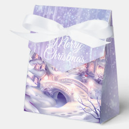 Elegant kerstfeest modern bedankdoosjes
