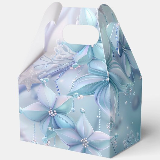 Elegant kerstfeest modern bedankdoosjes (Achterkant)