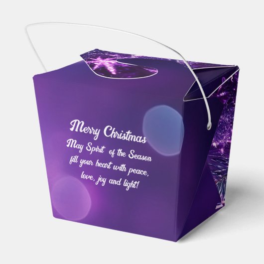 Elegant kerstfeest modern bedankdoosjes (Achterkant)